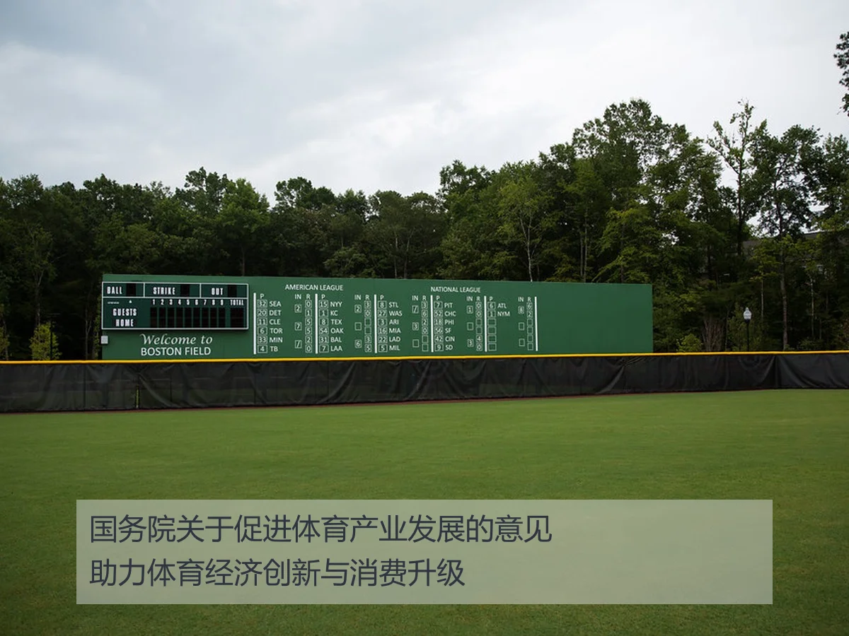 国务院关于促进体育产业发展的意见助力体育经济创新与消费升级